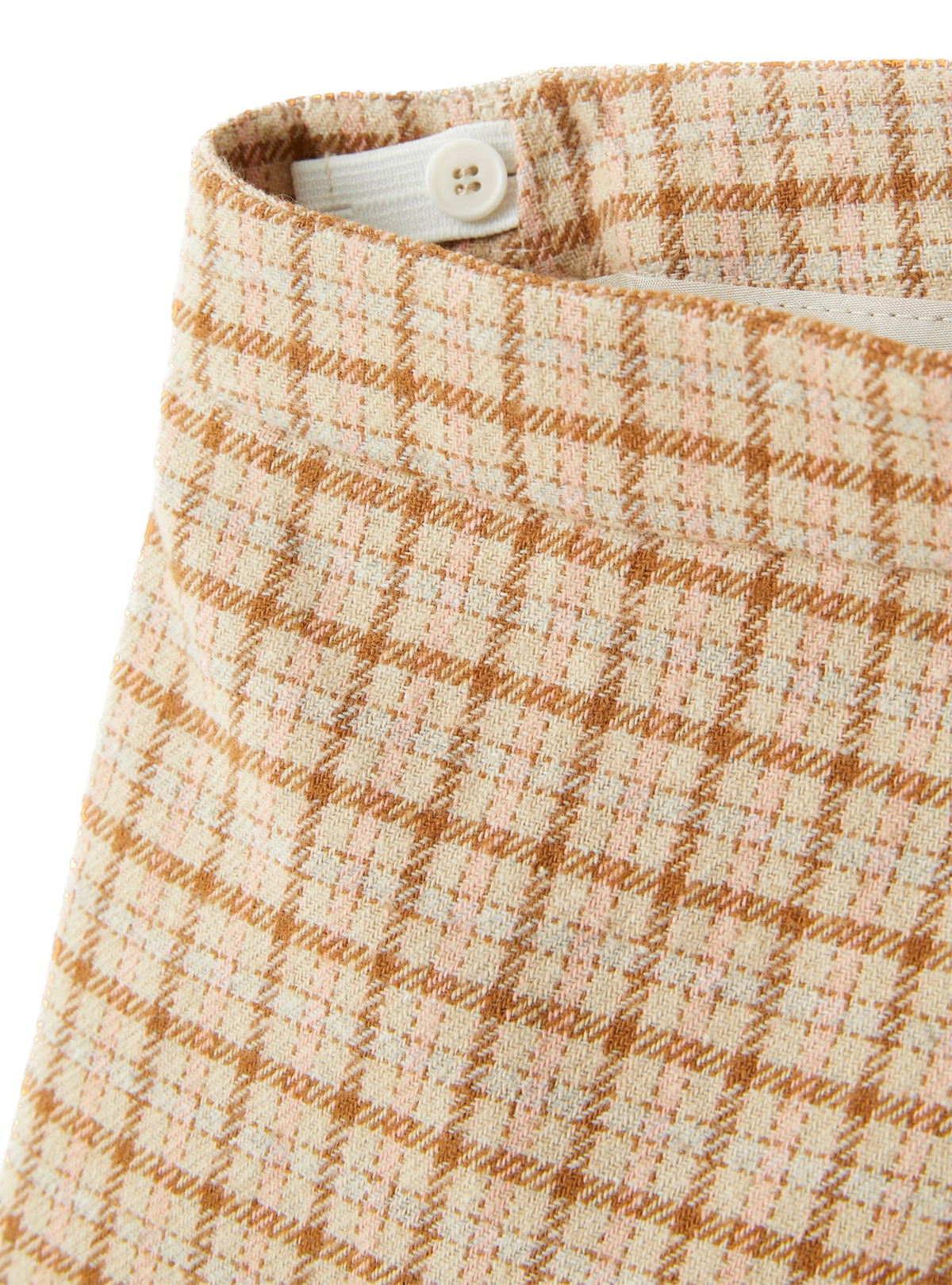 Shorts a quadretti con frange A23PS089C3146030 Il gufo