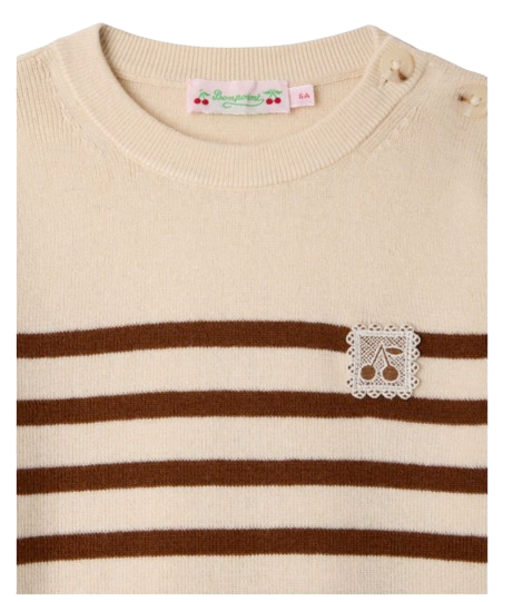 Maglione Marlisa a righe W06GJUK00007 203A BONPOINT