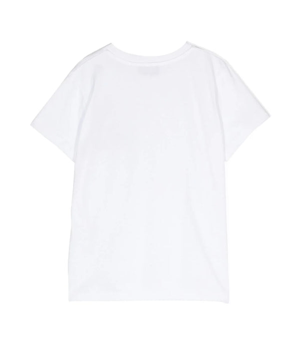 T-shirt bianca toy logo