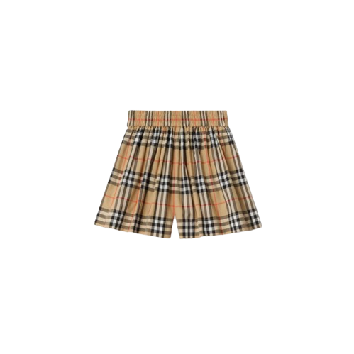 Pantaloncini in cotone con motivo Check 8117159 B9368 BURBERRY