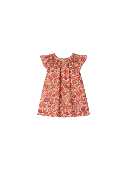 Abito Carmella con smock in tessuto Liberty