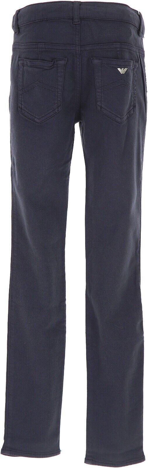Pantaloni bambina blu in cotone 6Y3J32 3N04Z 15K5 ARMANI JUNIOR