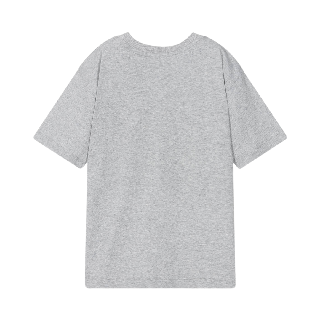 T-shirt per teenager in cotone grigio mélange HXM03R LAA33 60926 MOSCHINO