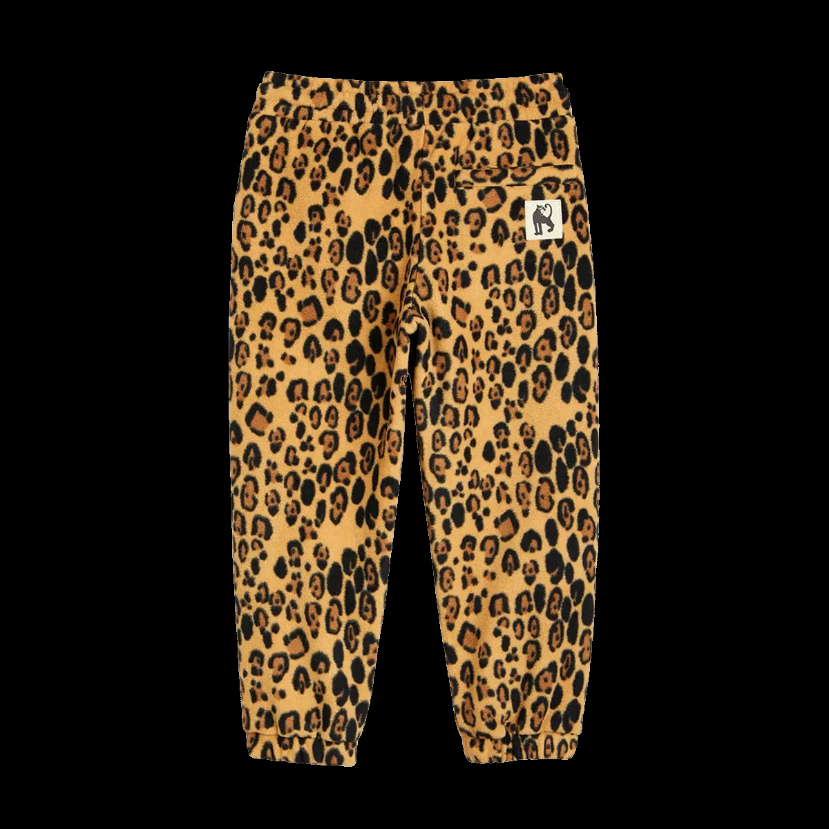 Pantaloni in pile stampa maculata 1000005913 BROWN MINI RODINI