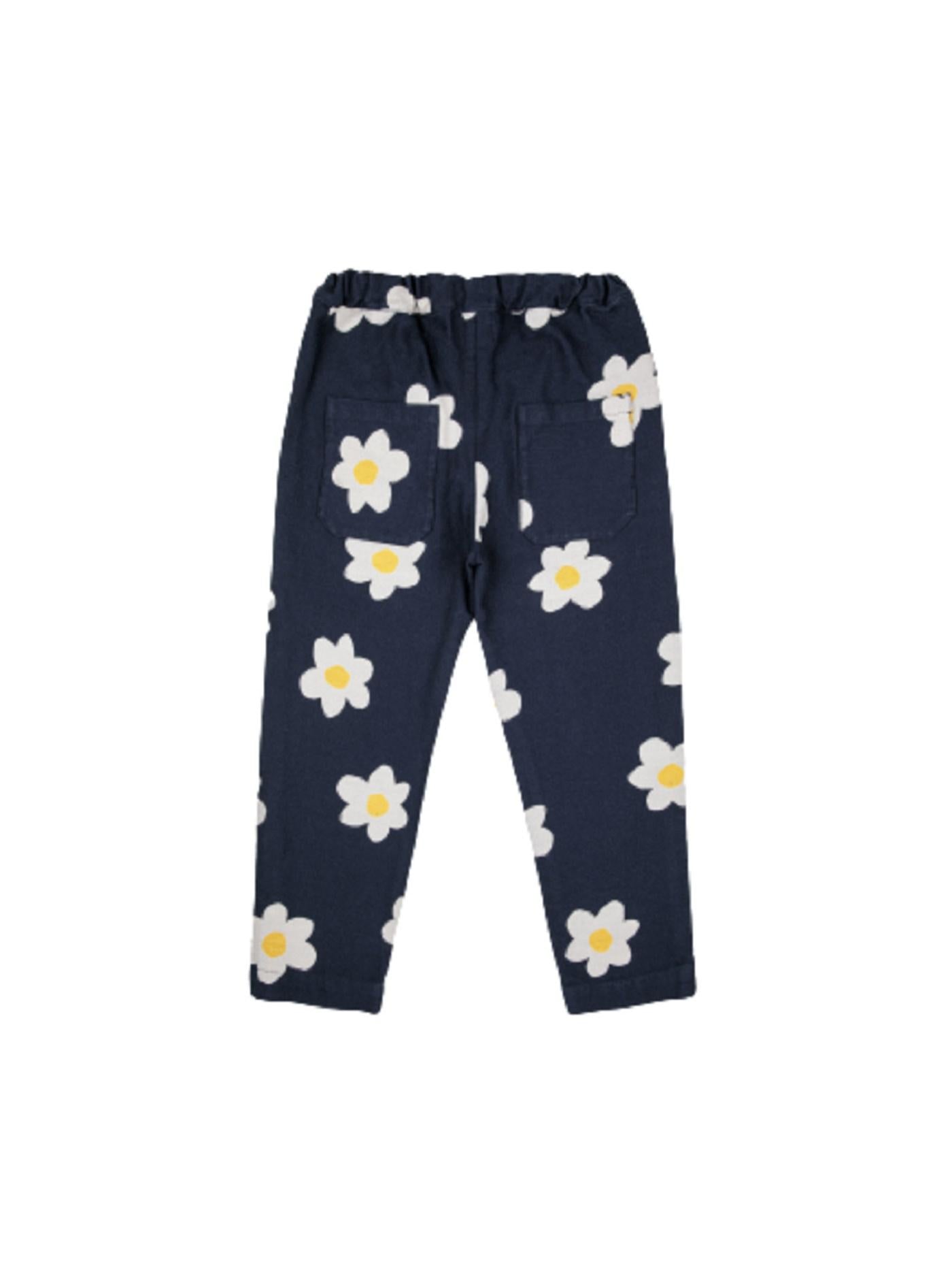 Pantaloni Big Flower 223AC080 NAVY BLUE BOBO CHOSES