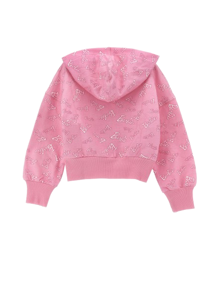 Felpa hoodie logata Barbie