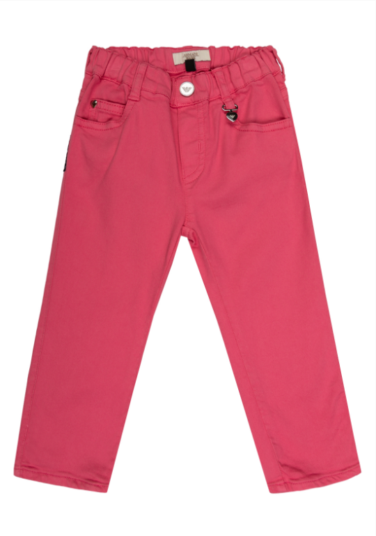 Pantaloni rosa neonata 6YEJ23 3N04Z 1408 ARMANI JUNIOR