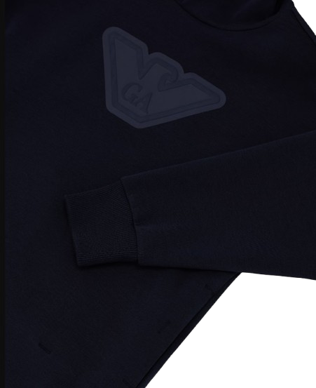 Felpa con cappucio e maxi logo ASV