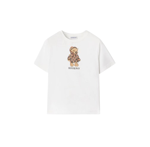 Maglietta in cotone con orsetto 8117538 A1464 BURBERRY