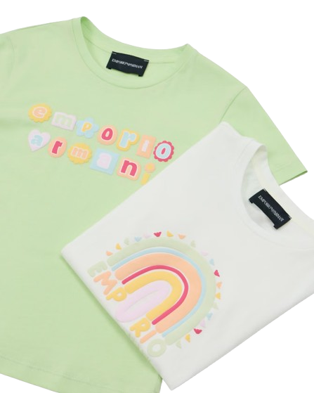 Pack 2 T-shirt in jersey logo funny ASV