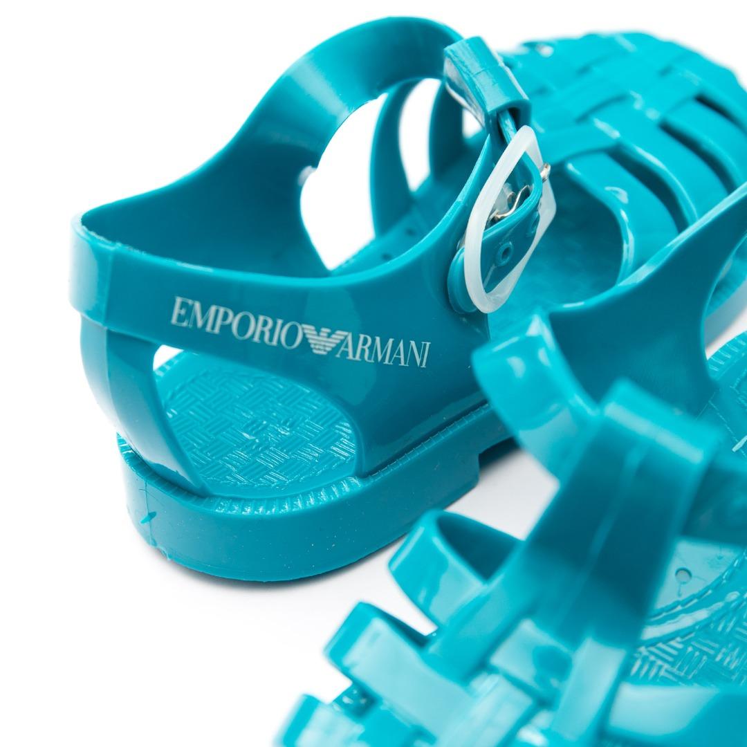 Sandali neonato celeste XMPS01 BLUE ARMANI JUNIOR