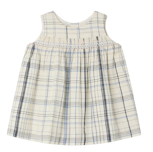 Abito Clothi a quadri con smock S06XDRW00011 315 BONPOINT