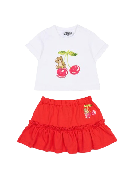 Completo per neonata MDG01T LAA02 82298 MOSCHINO