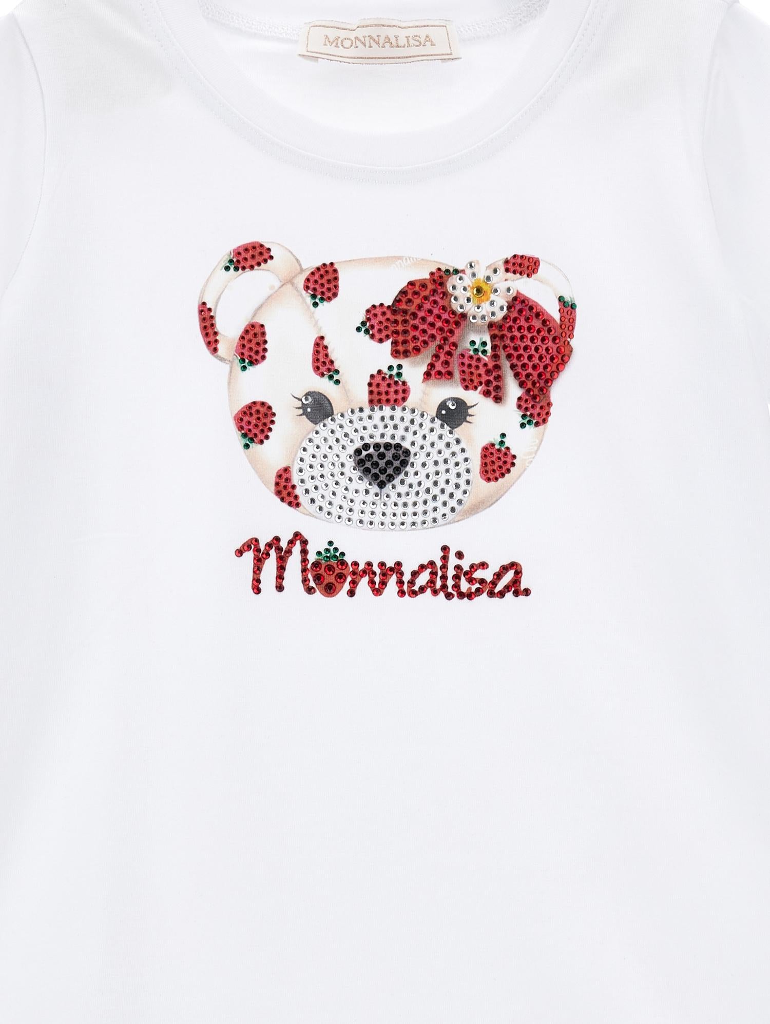 T-shirt teddy bear strass
