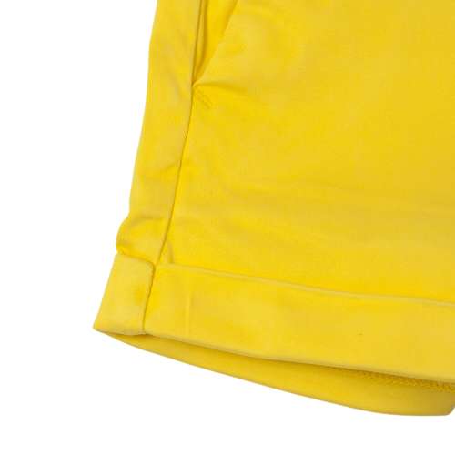 Shorts bambina cotone gialli