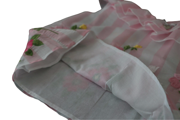 Top organza ricamo fiori