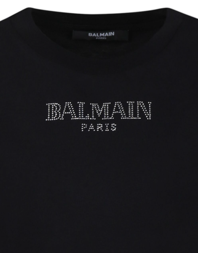 T-shirt nera con logo
