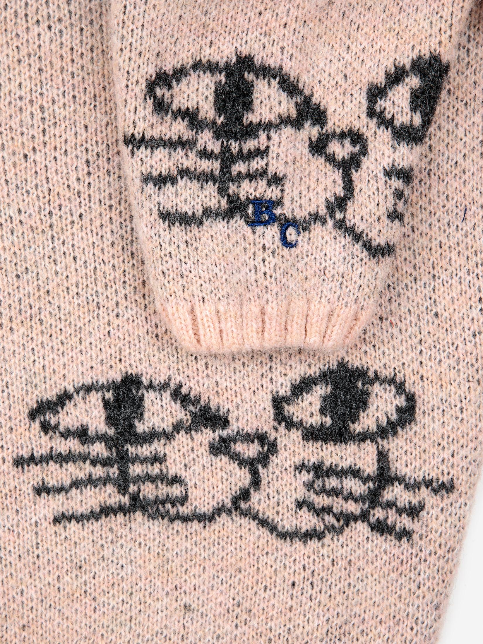 Maglione con stampa grafica 223AC117 PINK BOBO CHOSES