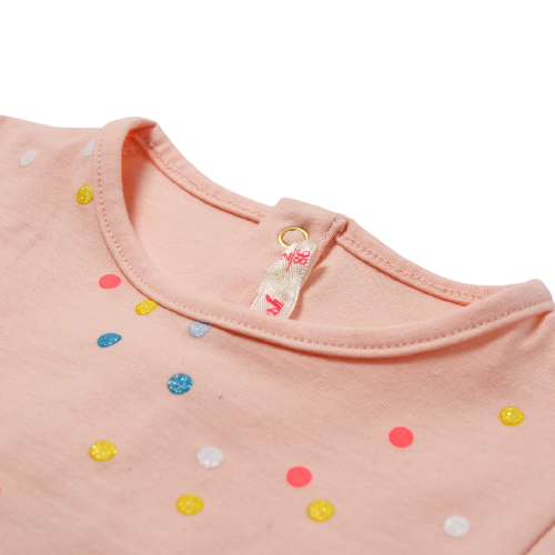 T-shirt neonata con stampa multicolore