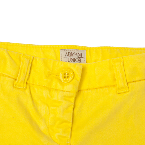 Shorts bambina cotone gialli