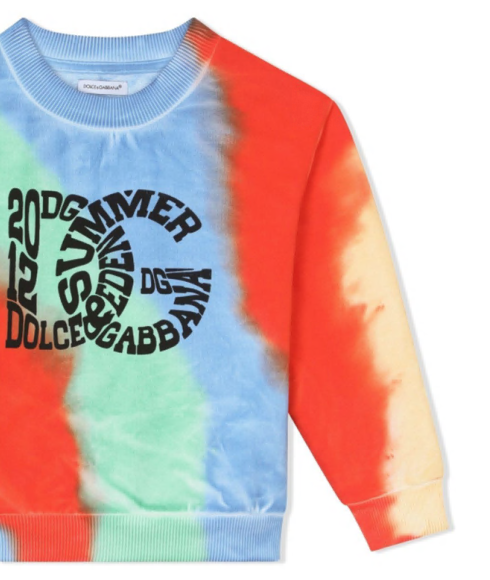 Felpa con fantasia tie dye
