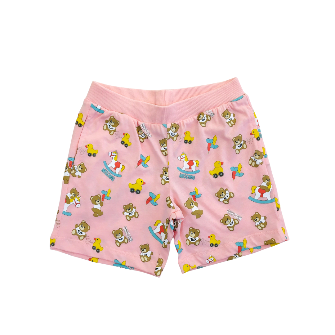 Completo rosa per neonato con Teddy Bear e girandola MSG00M LAB92 83536 MOSCHINO