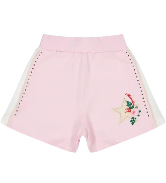 Shorts felpa con borchiette
