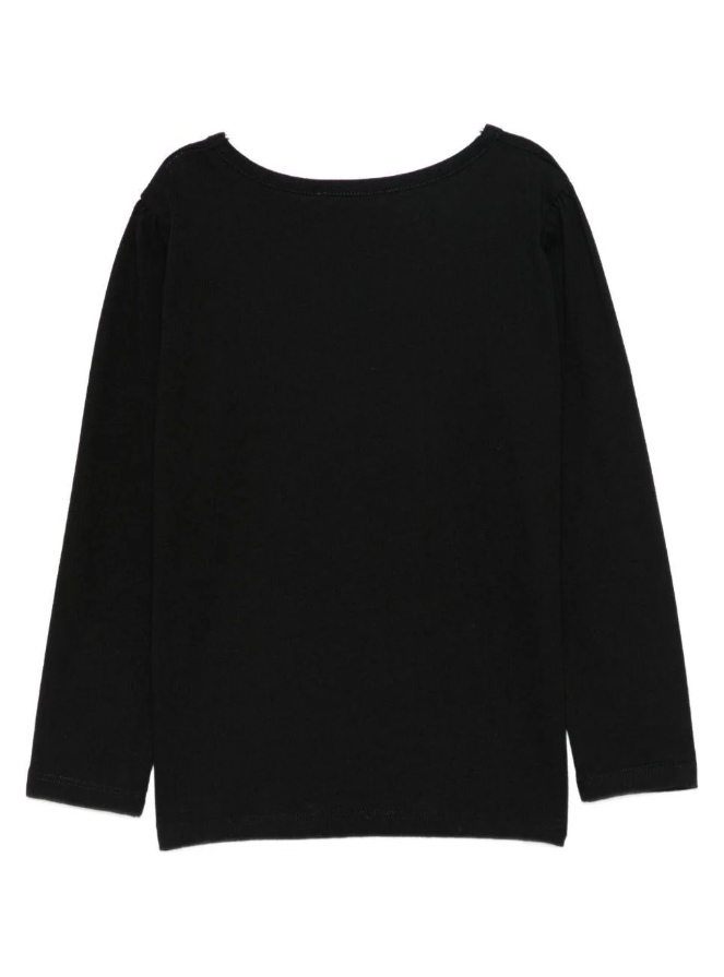 T-shirt nera per bambina N05GTSK00001 199 BONPOINT