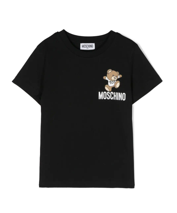 T-shirt bianca toy logo HUM04K LAA02 60100 MOSCHINO