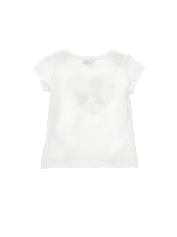 T-shirt cuore con applicazioni 11F623 6202 0001 MONNALISA