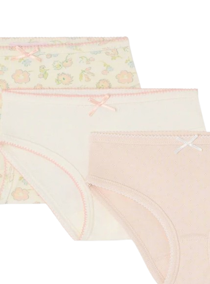 Confezione di mutandine Aubree in cotone biologico S06GUNK00002 523 BONPOINT