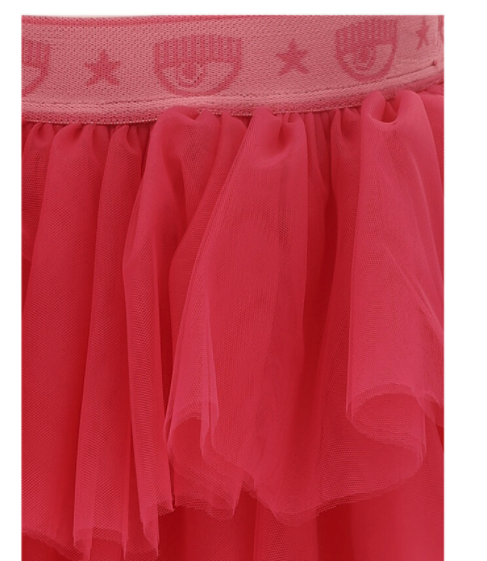 Gonna in tulle con logo