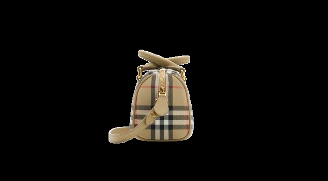 Borsa da bowling Mini Check 8117417 B9368 BURBERRY