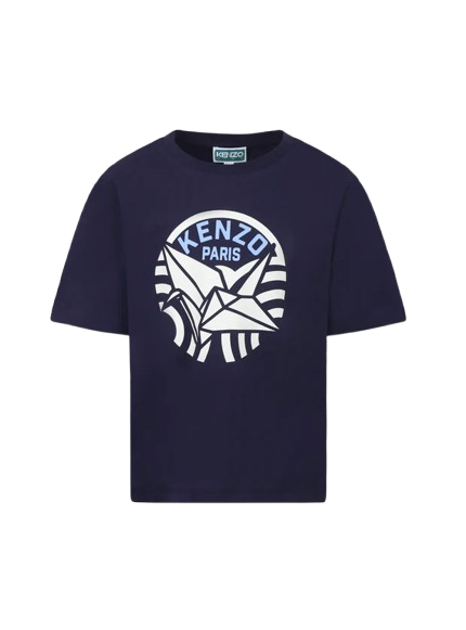 T-shirt blu per bambina