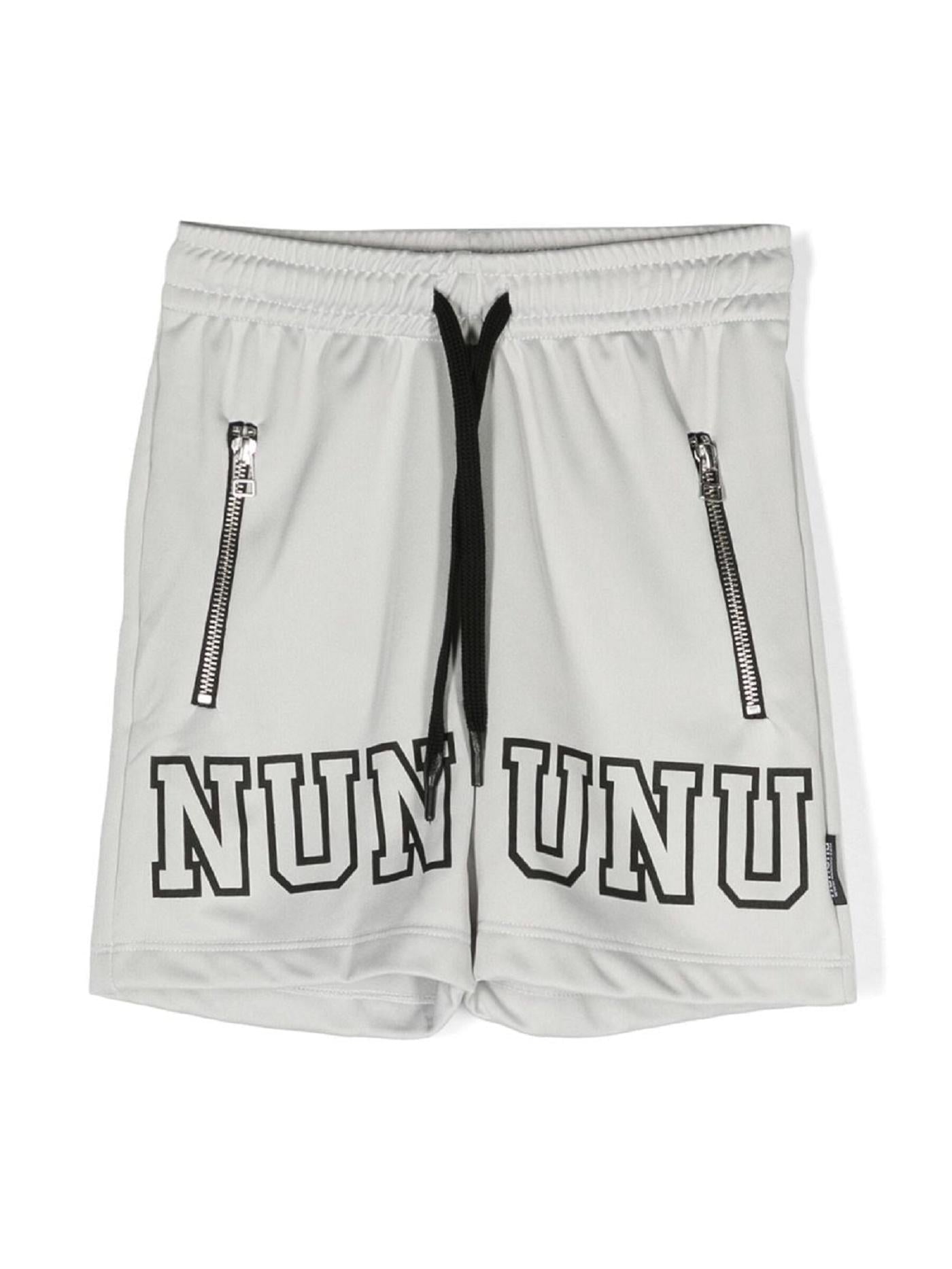Shorts con stampa NU3750 ICE GREY NUNUNU