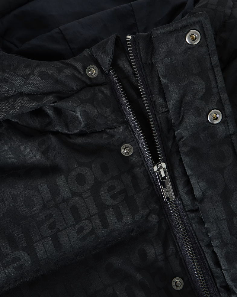 Giubbino per bambino Emporio Armani Kids nero con design trapuntato EB000514 AF16099 UB118 ARMANI JUNIOR