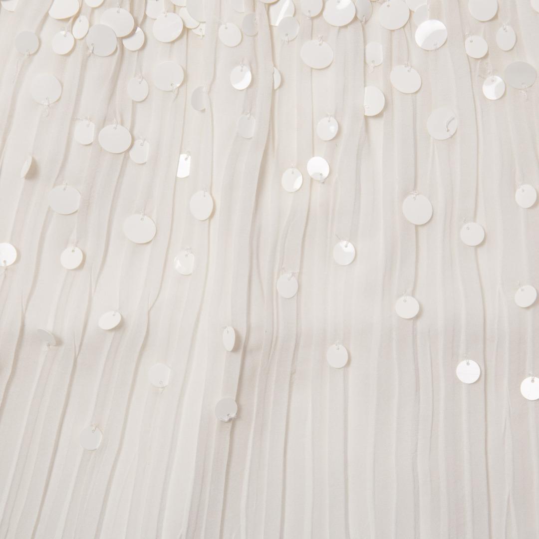 Abito bianci elegante con paillettes