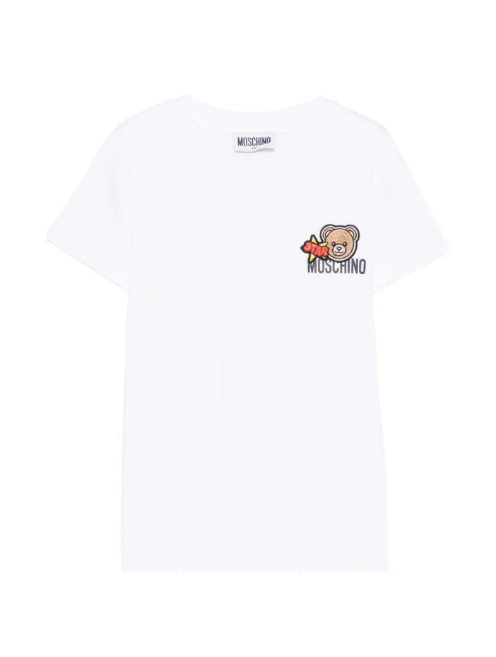 T-shirt per bambini HTM058 LAA24 10101 MOSCHINO