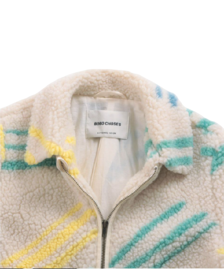 Giacca in shearling riciclato