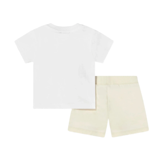 Set t-shirt e shorts per neonato M6G00M LAA03 84313 MOSCHINO