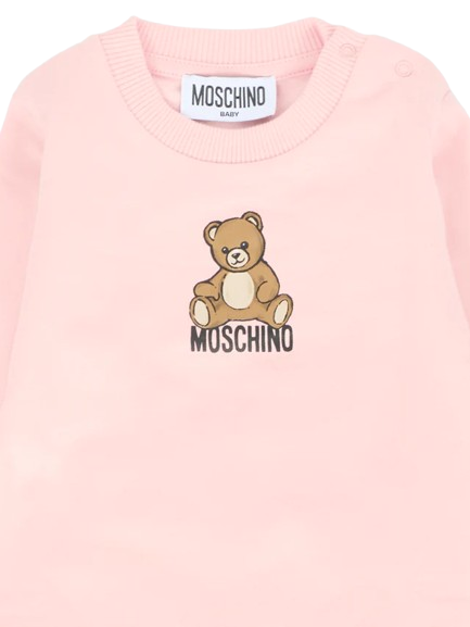 Completo rosa per neonata MMK05E LCA40 50209 MOSCHINO