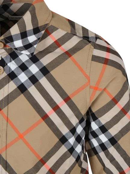 Camicia di cotone a quadri 8088966 B9368 BURBERRY