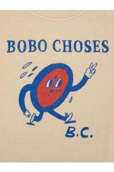 Felpa girocollo con stampa grafica 222AC031 BOBO CHOSES