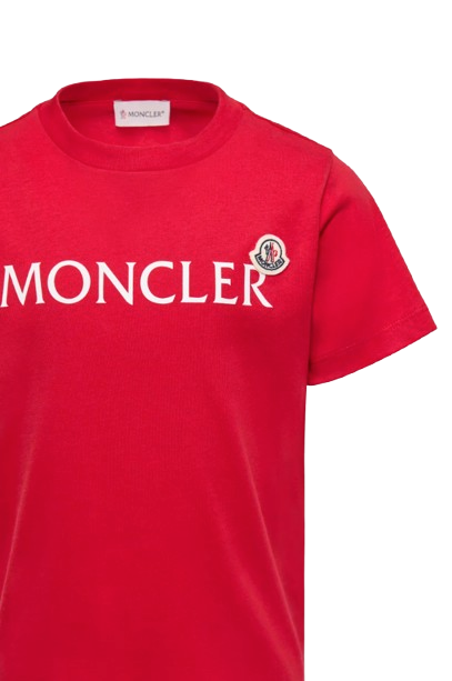 T-shirt logata in cotone L1954 8C00010 89AFV 455 MONCLER