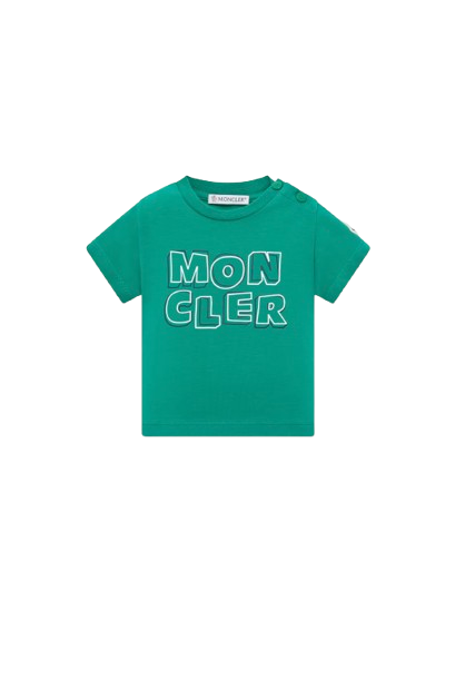 T-shirt con motivo logato in cotone L1951 8C00003 89AUM 853 MONCLER