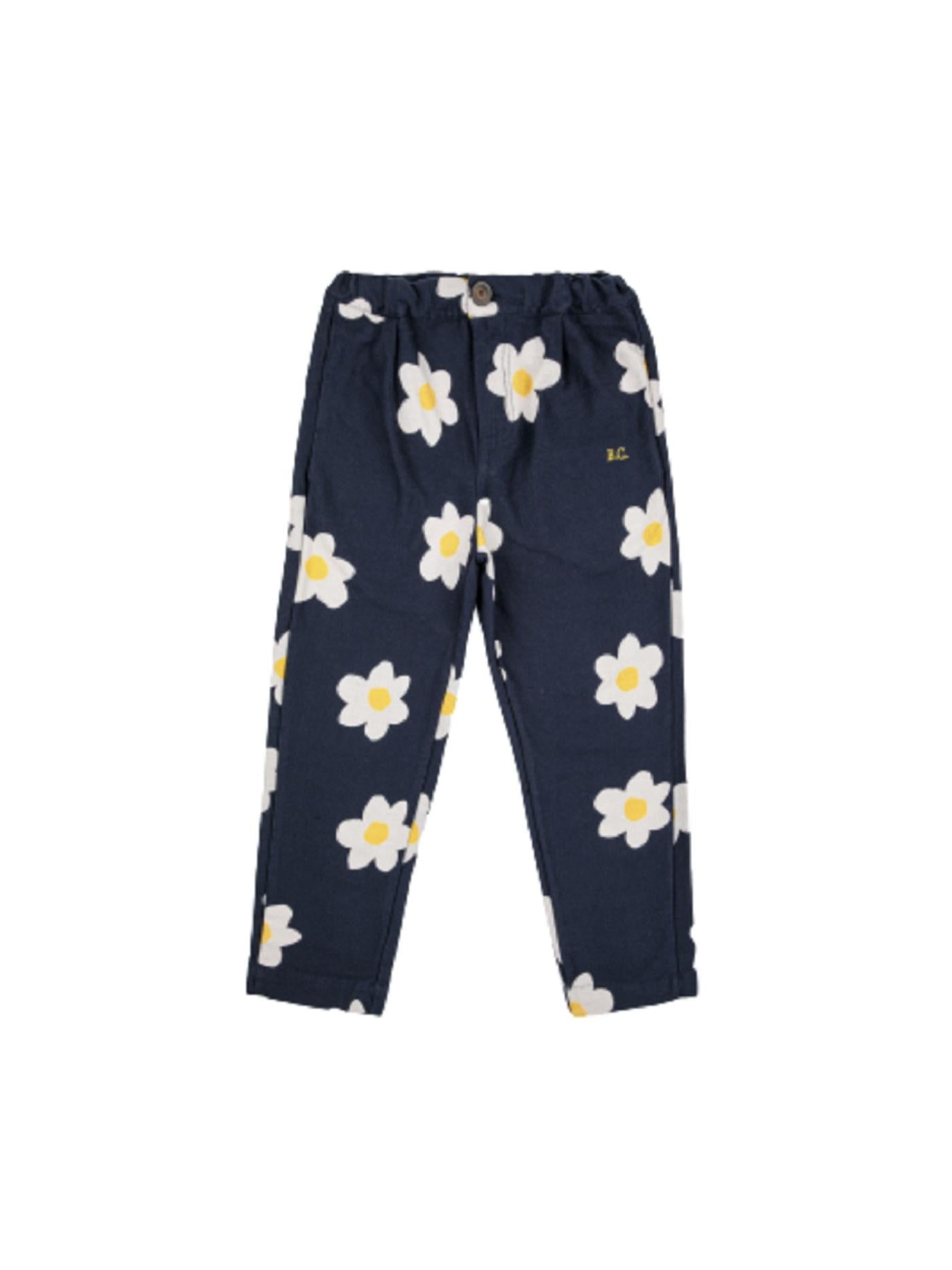 Pantaloni Big Flower 223AC080 NAVY BLUE BOBO CHOSES
