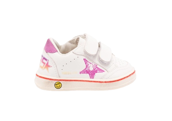BALLSTAR STRAP WITH PRINTED STAR NAPPA UPPER TOE AND SPUR SUEDE HEEL GJF00926 F007445 11555 11555 GOLDEN GOOSE
