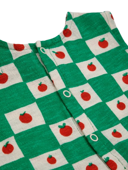 Tuta in cotone verde 124AB087 MULTICOLORE BOBO CHOSES