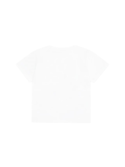 T-shirt bianca per neonata