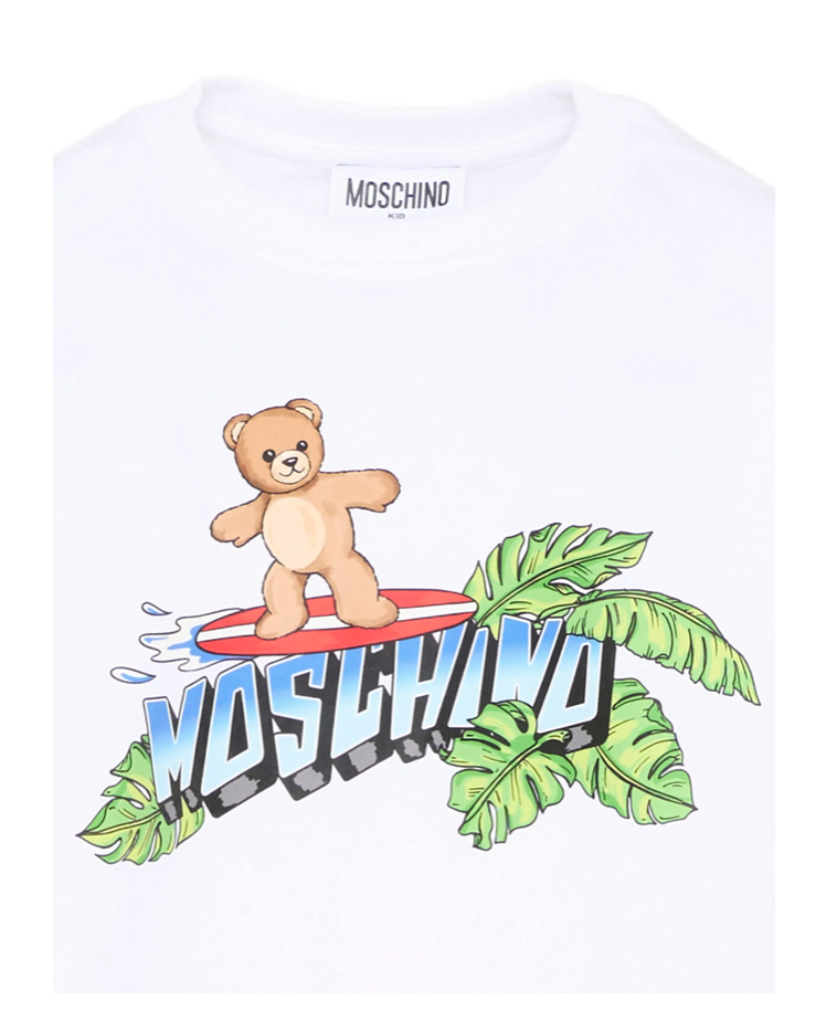 T-shirt per bambini HUM05K LAA23 10101 MOSCHINO